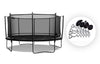 Oval | 350 cm x 250 cm Trampolin + Verankerungsset