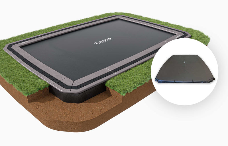 Bodentrampolin + Sicherheitsnetz