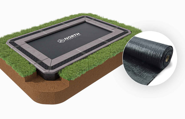 Bodentrampolin + Sicherheitsnetz