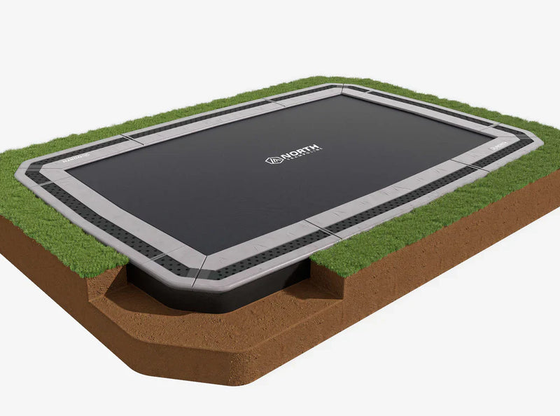 Bodentrampolin + Sicherheitsnetz